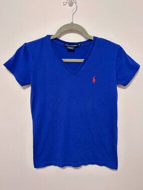 Ralph Lauren Sport Womens V-Neck T-Shirt - Color: Royal Blue / Size: XS